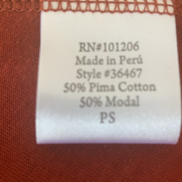 Soft Surroundings Rust Long Sleeve Maxi Dress - Picture 5 of 6